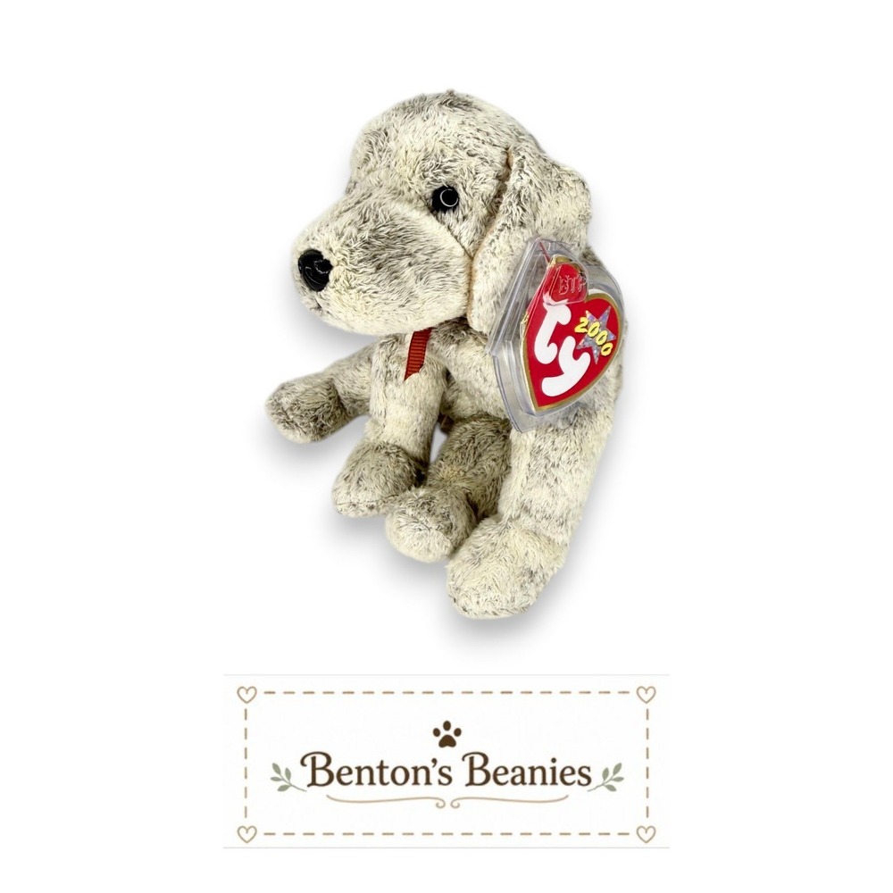 Tricks the Dog Ty Beanie Baby | Tiny Trickster Pup 🎩 | Mint Heart Tag ⭐